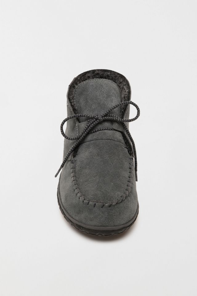 Minnetonka Torrey Suede Lace-up Slipper Boots #3