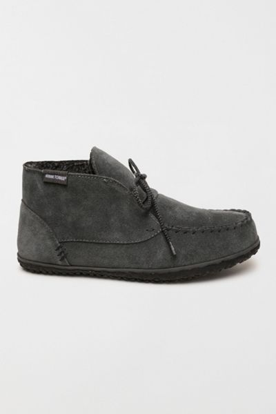 Minnetonka Torrey Suede Lace-up Slipper Boots
