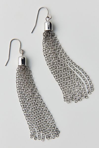 Faith Chain Fringe Earrings