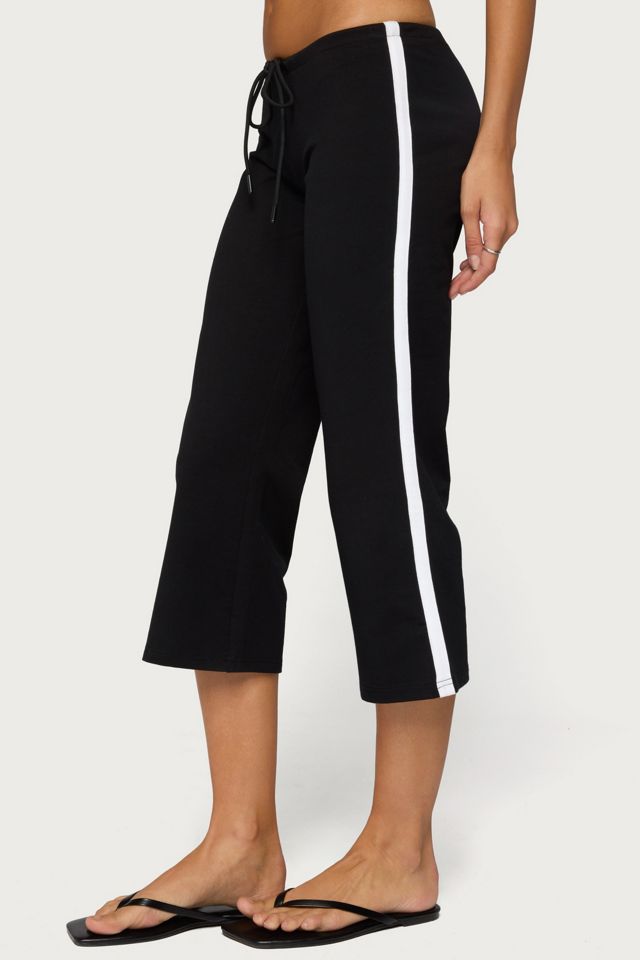 Edikted Milene Contrast Terry Capri Pants #2