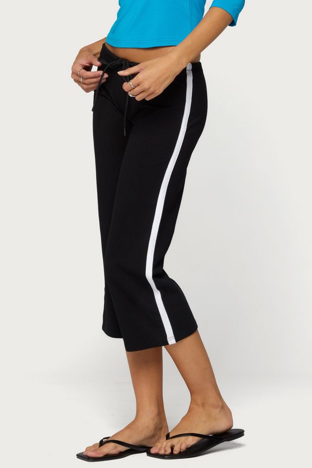 Edikted Milene Contrast Terry Capri Pants #3