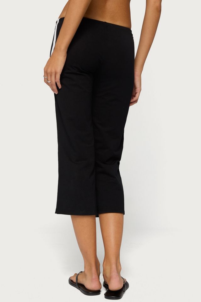 Edikted Milene Contrast Terry Capri Pants #4