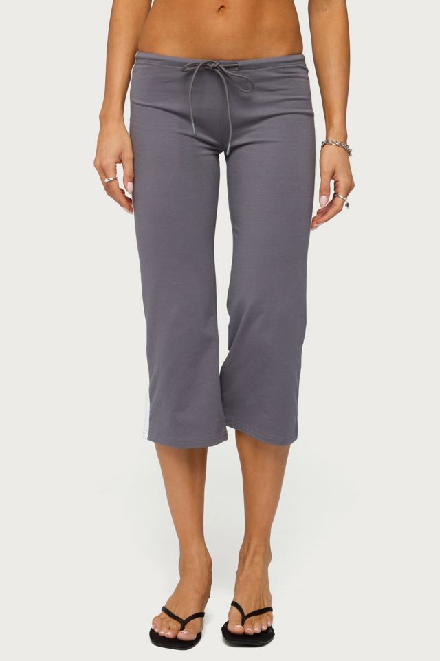 Edikted Milene Contrast Terry Capri Pants #2