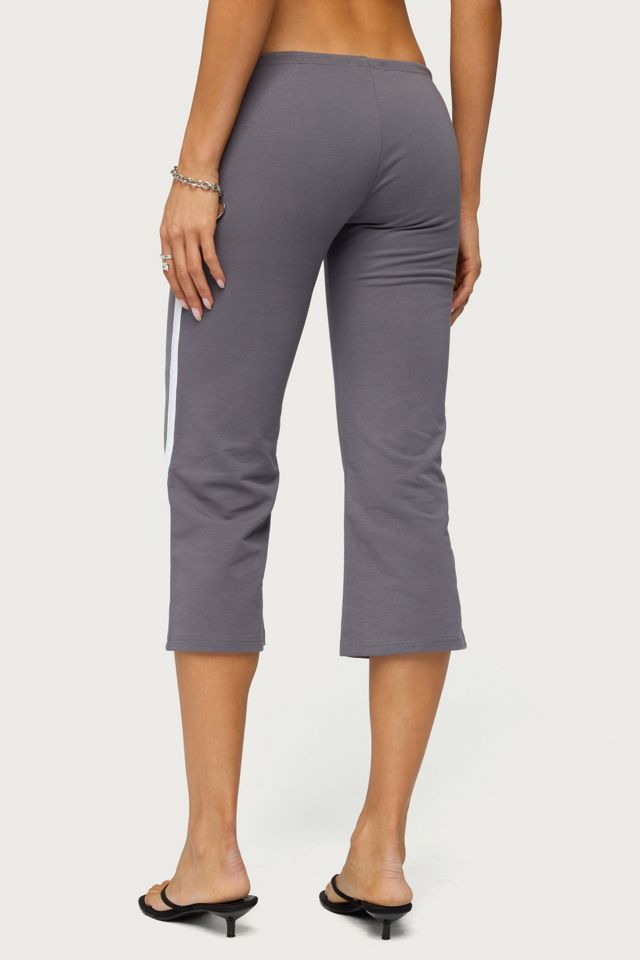 Edikted Milene Contrast Terry Capri Pants #3