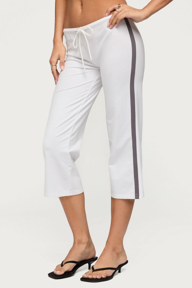 Edikted Milene Contrast Terry Capri Pants #2