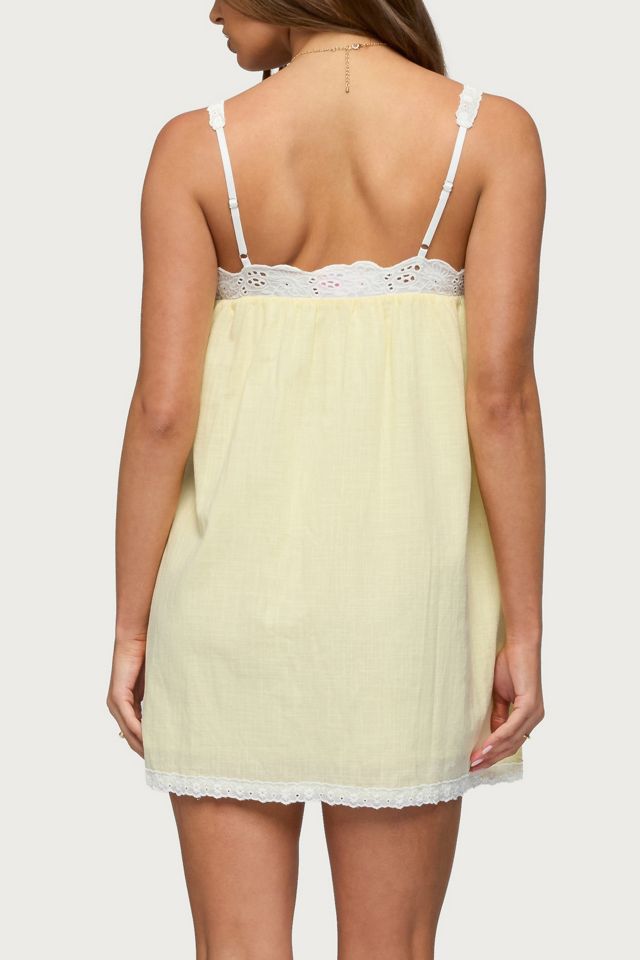 Edikted Hipla Contrast Lacey Cotton Dress #2