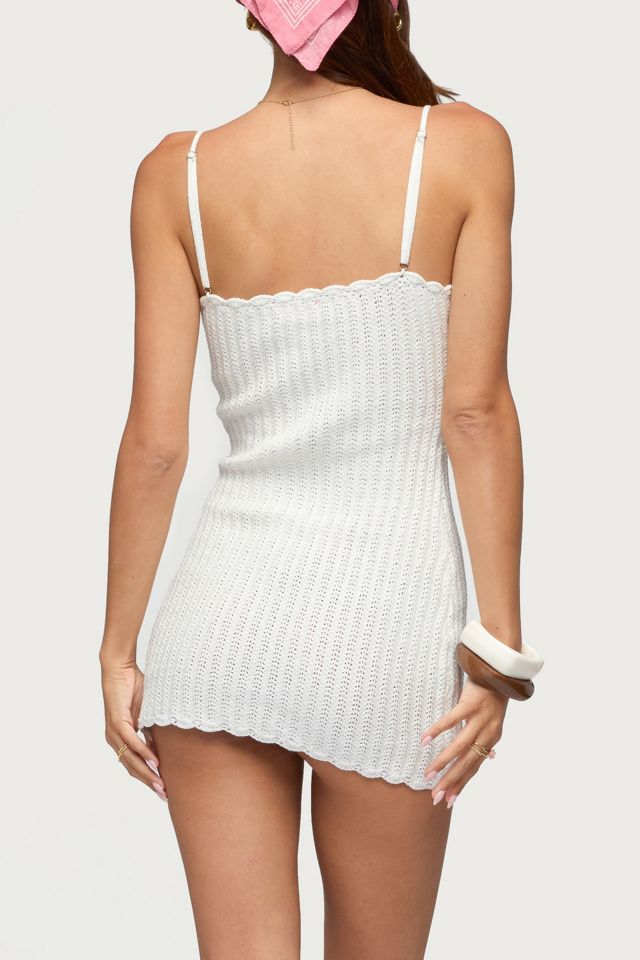 edikted austin open back crochet mini dress Edikted Austin Open Back Crochet Mini Dress - Dresses & Skirts