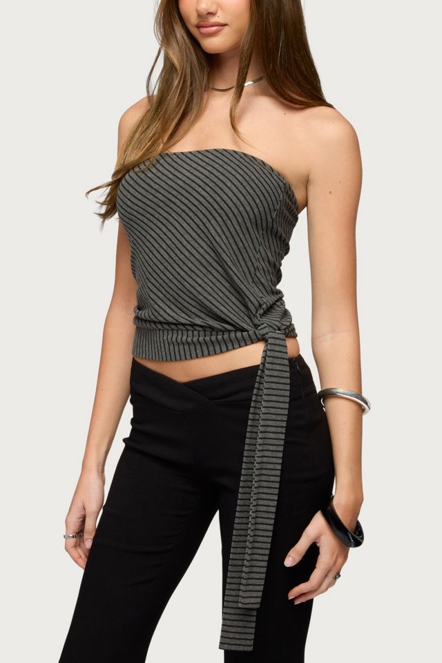 Edikted Margotte Striped Strapless Top #2