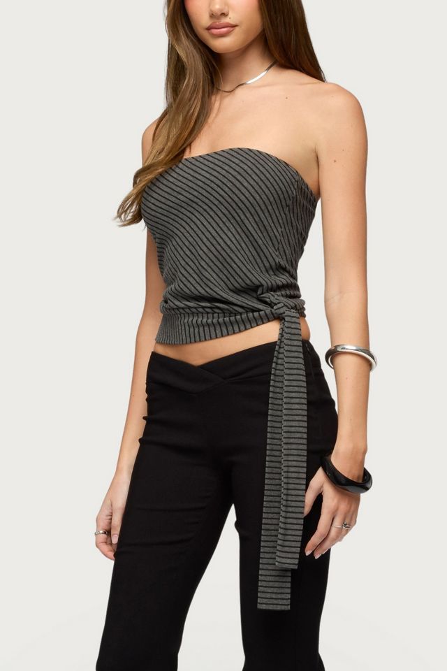 Edikted Margotte Striped Strapless Top #3