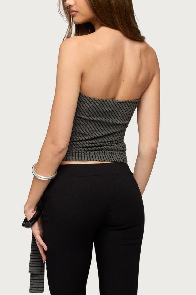 Edikted Margotte Striped Strapless Top #4
