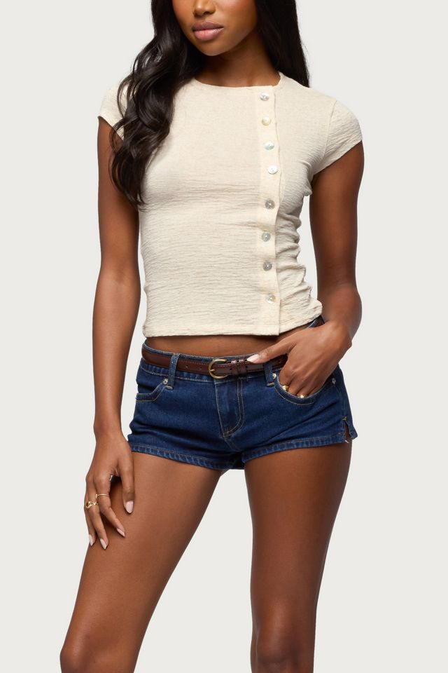 Edikted Swapna Asymmetric Button Up Top #3