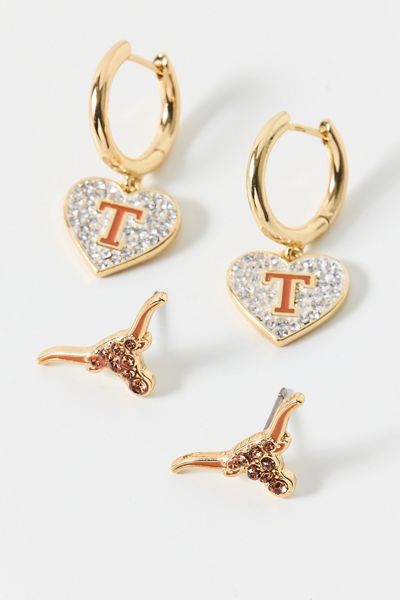 BaubleBar University Of Texas Earrings Set
