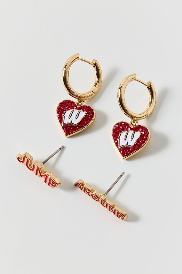 BaubleBar University Of Wisconsin Earrings Set #1