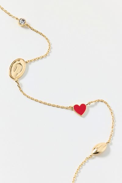 BaubleBar University Of Georgia Spaced Charm Necklace