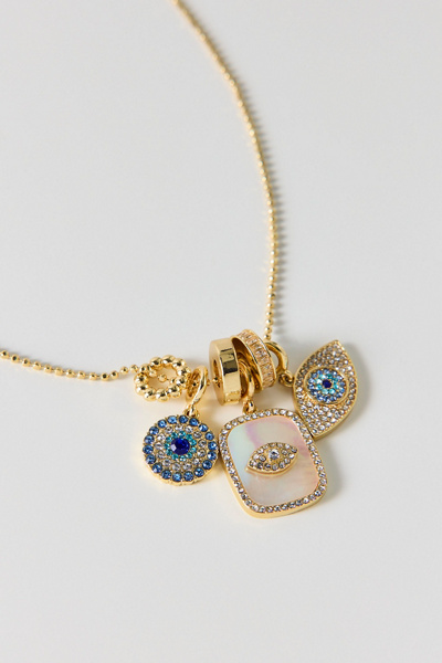 BaubleBar Evil Eye Charm Necklace