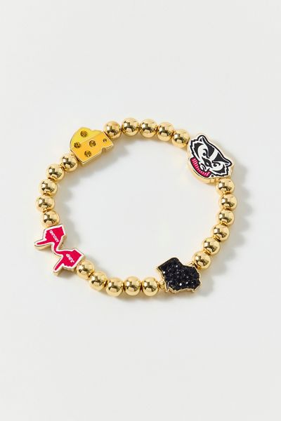 BaubleBar University Of Wisconsin Mix Beaded Bracelet