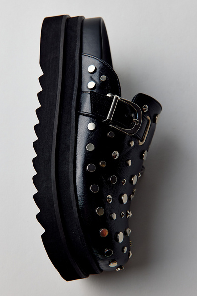Azalea Wang Billie Studded Platform Clogs