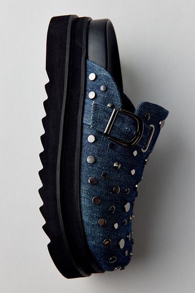 Azalea Wang Billie Studded Platform Clogs