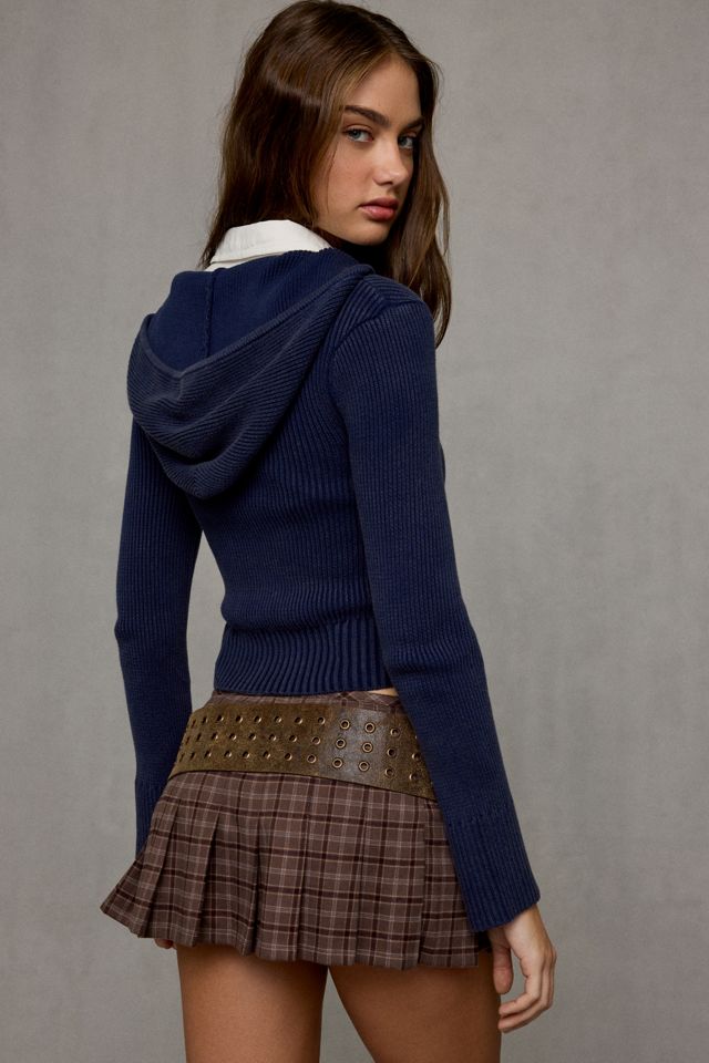 BDG Zoe Asymmetric Fitted Zip-Up Hoodie Sweatshirt #4