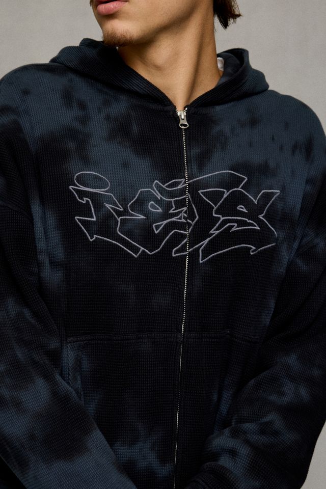 iets frans… Tie-Dye Waffle Logo Zip Hoodie Sweatshirt #2