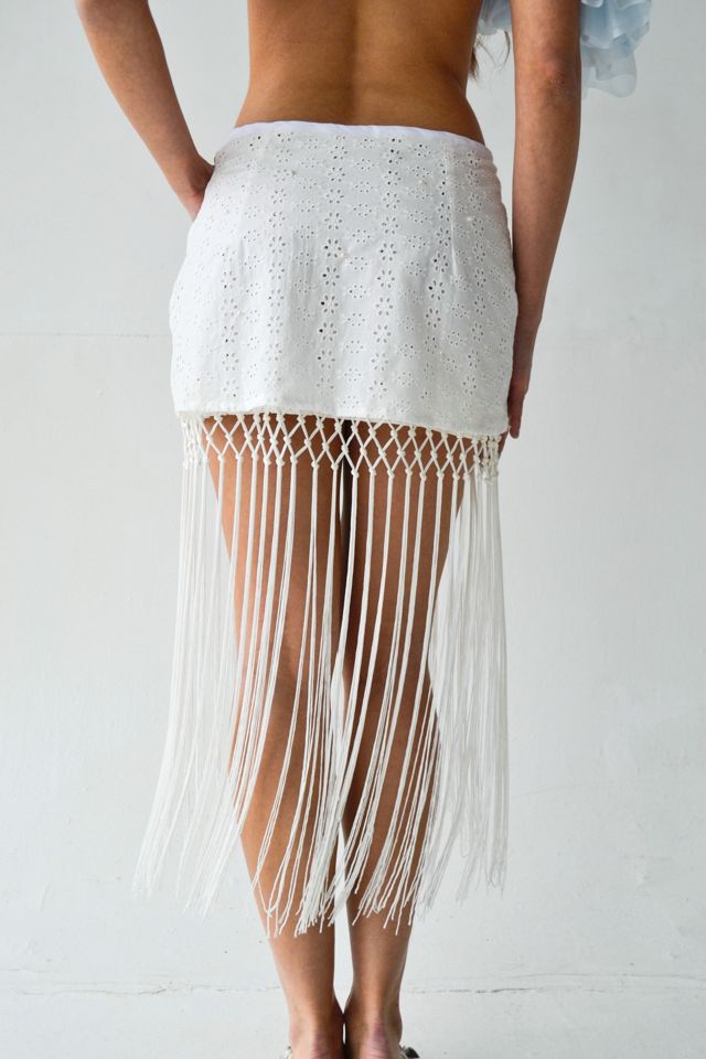 Smucky Whisper Mini Fringe Skirt #3