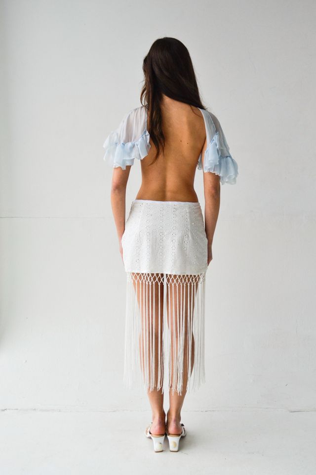 Smucky Whisper Mini Fringe Skirt #4
