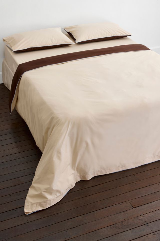 Bed Threads Organic Cotton Percale Piped Duvet Cover #3