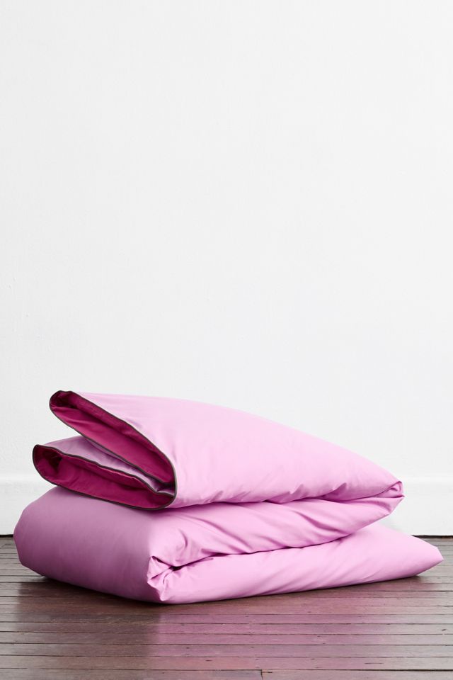 Bed Threads Organic Cotton Percale Piped Duvet Cover #1