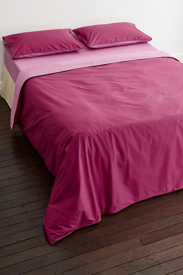 Bed Threads Organic Cotton Percale Piped Duvet Cover #2