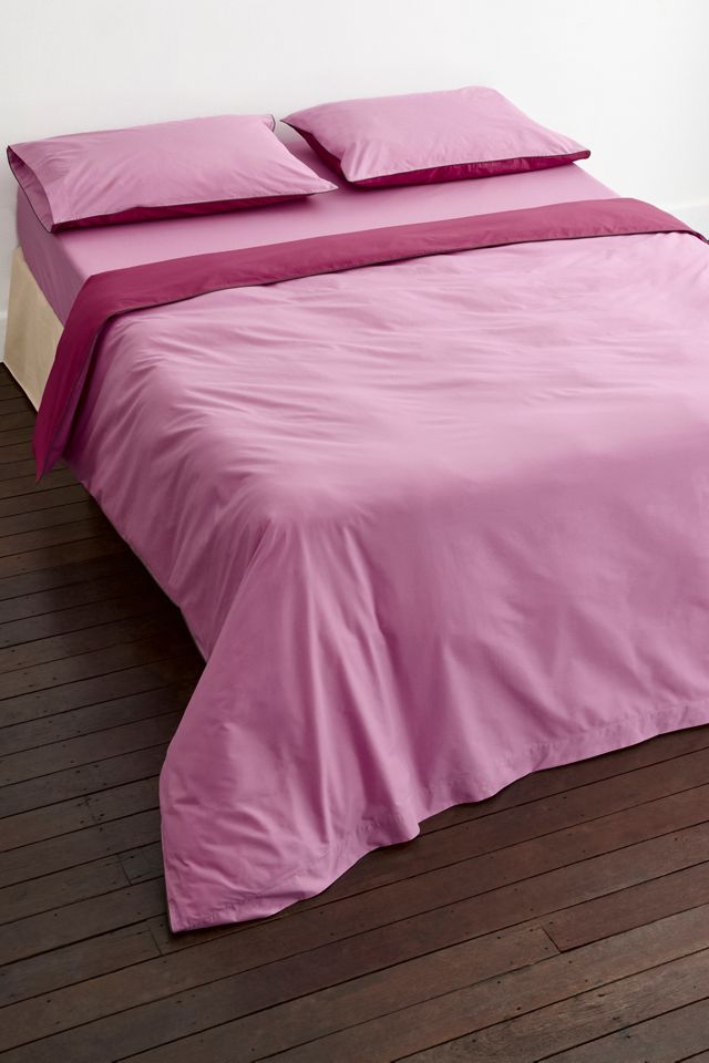 Bed Threads Organic Cotton Percale Piped Duvet Cover #3