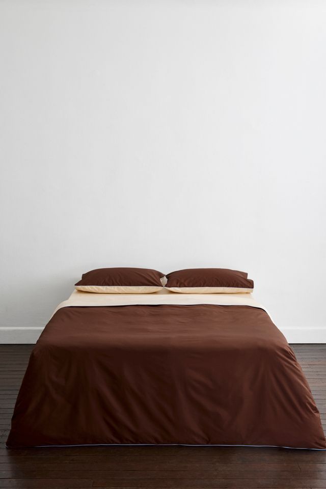 Bed Threads Organic Cotton Percale Piped Pillowcase Set #2