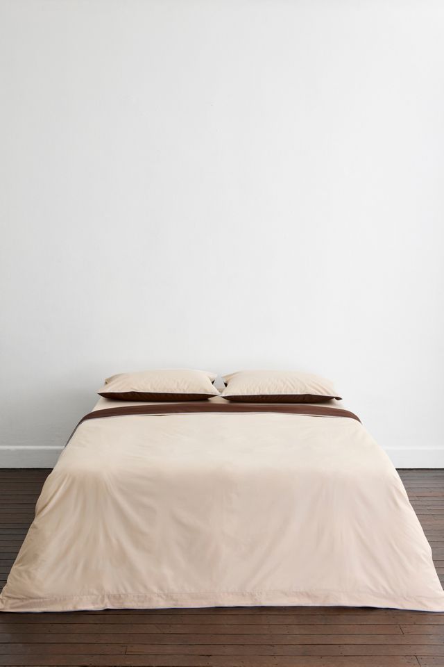 Bed Threads Organic Cotton Percale Piped Pillowcase Set #3