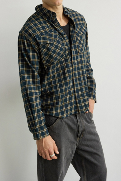 Abrand Mickey Check Shirt Longsleeve