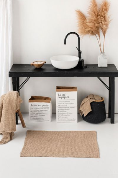 MagicLinen Waffle Bath Mat