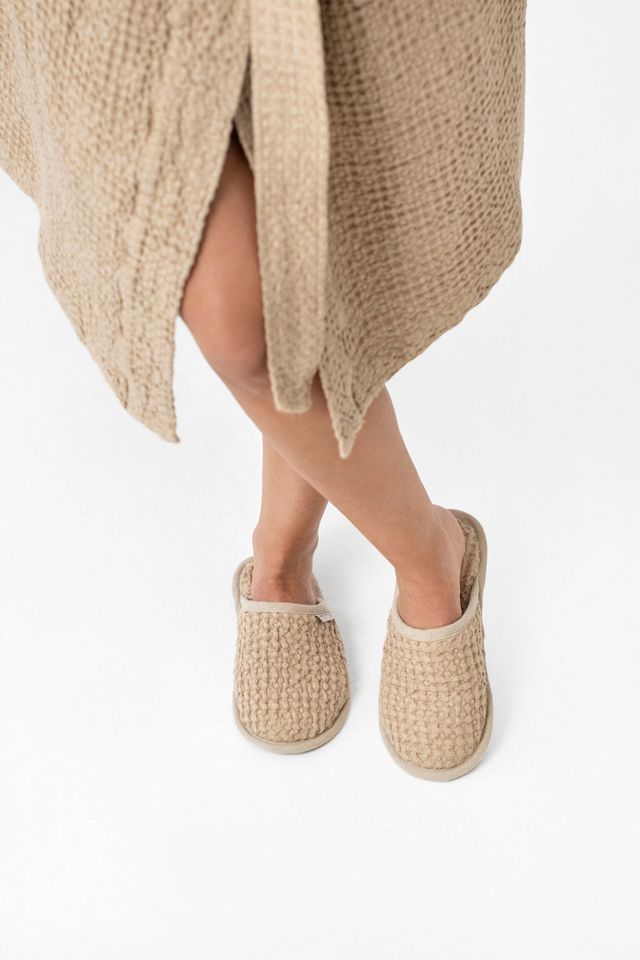MagicLinen Waffle Linen Slippers #1