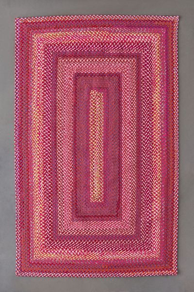 Demi Geometric Braided Rug