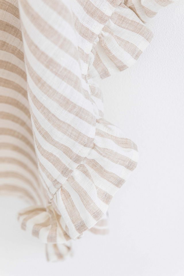 MagicLinen Linen Ruffle Trim Tea Towel #1