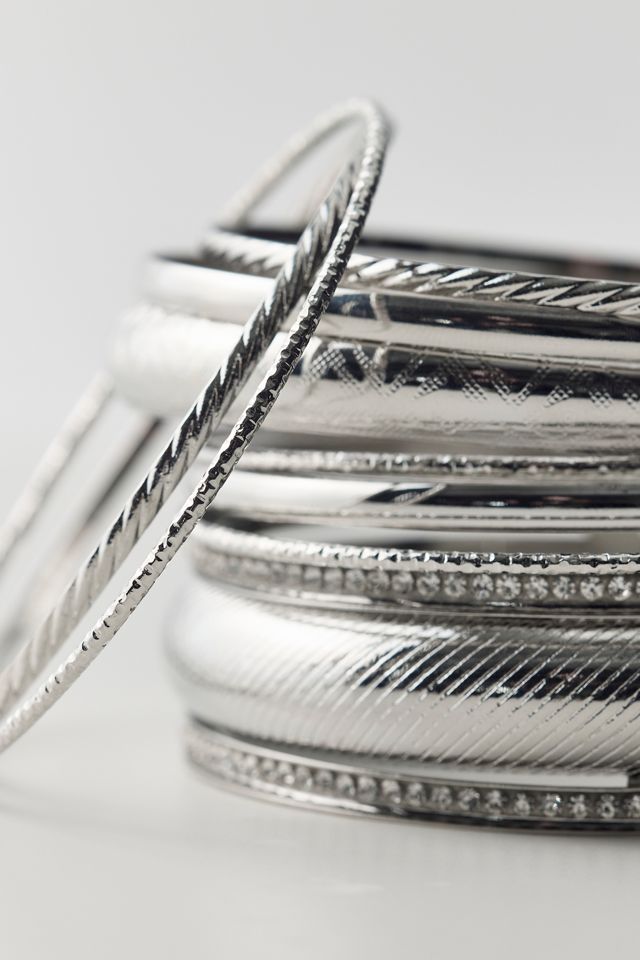 Ensemble de bracelets rigides en métal Falin #1