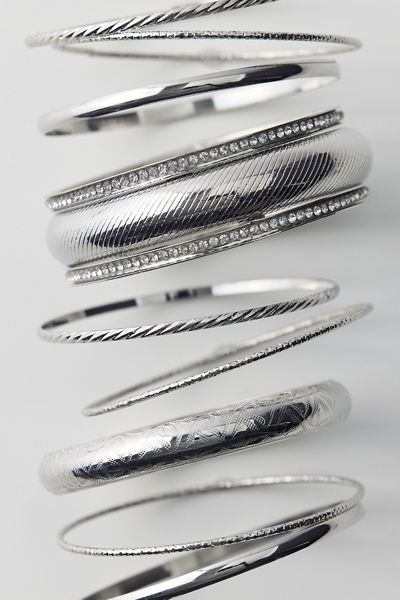 Falin Metal Bangle Bracelets Set