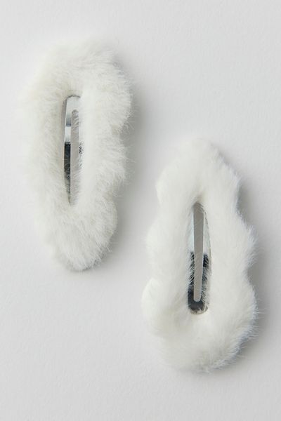 Cozy Faux Fur Snap Clips