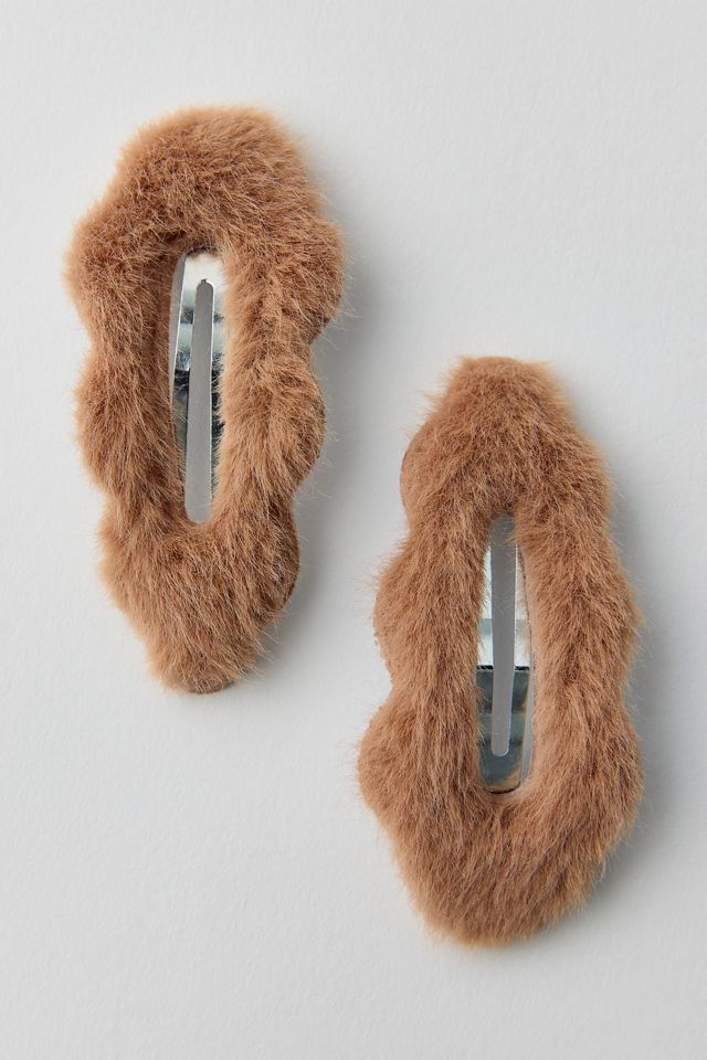 Cozy Faux Fur Snap Clips #1