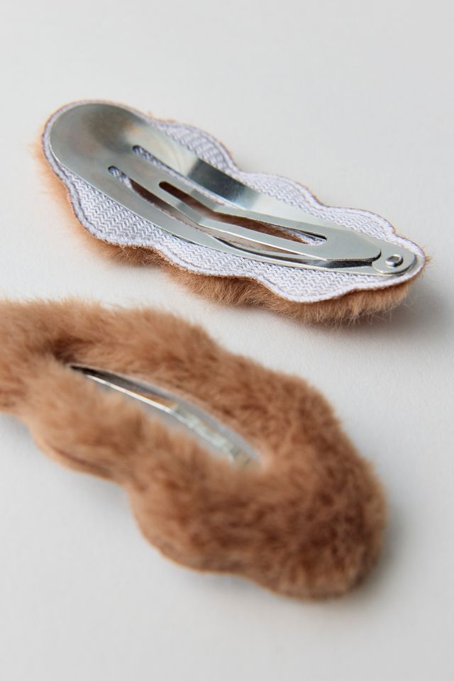 Cozy Faux Fur Snap Clips #2