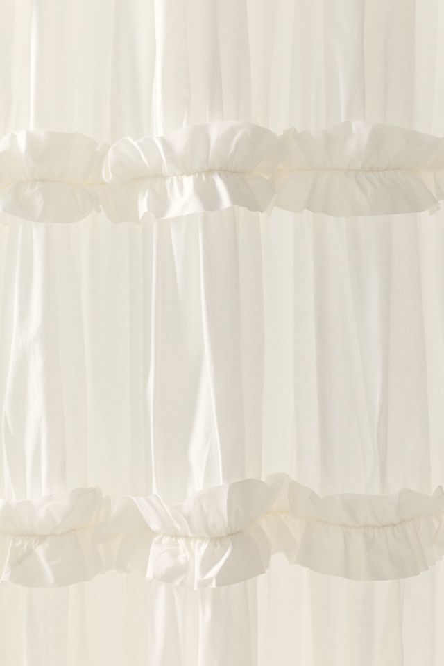 Ruched Ruffle Shower Curtain #1