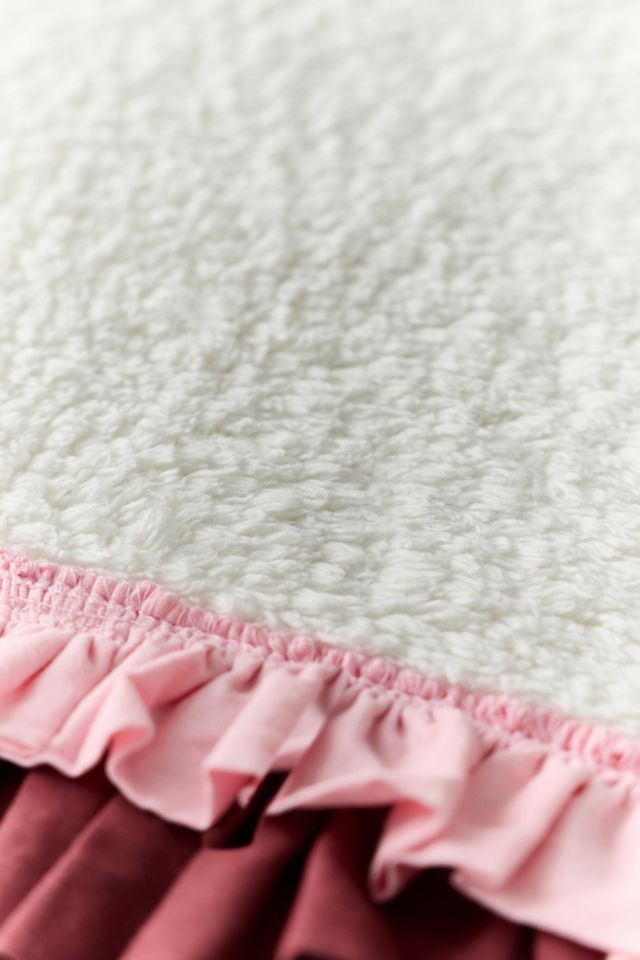 Ruffle Border Plush Tufted Bath Mat #2