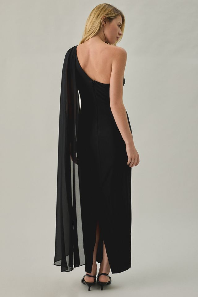 Lulus Murray Asymmetric Drape Detail One-Shoulder Maxi Dress #2