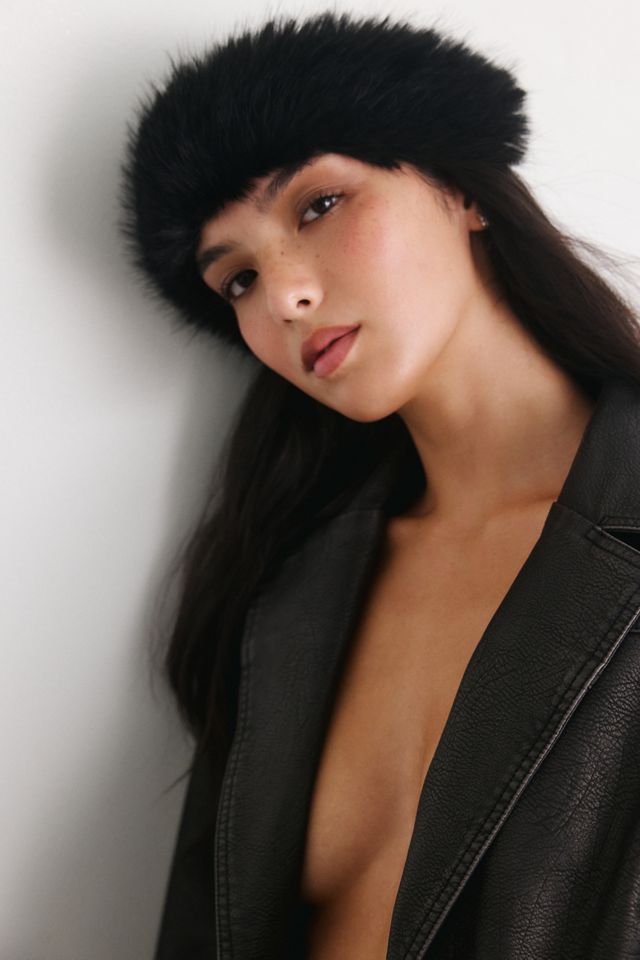 Cozy Faux Fur Headwrap Headband #1