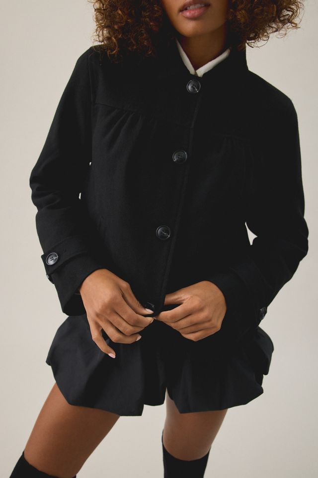 BDG Penny Wool Blend Swing Peacoat #2