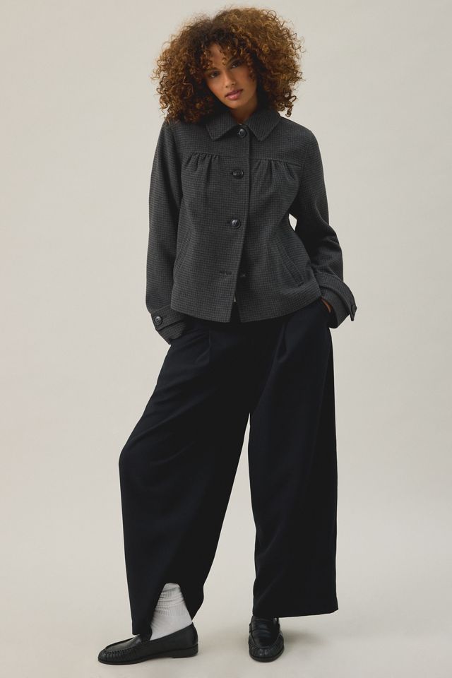 BDG Penny Wool Blend Swing Peacoat #1