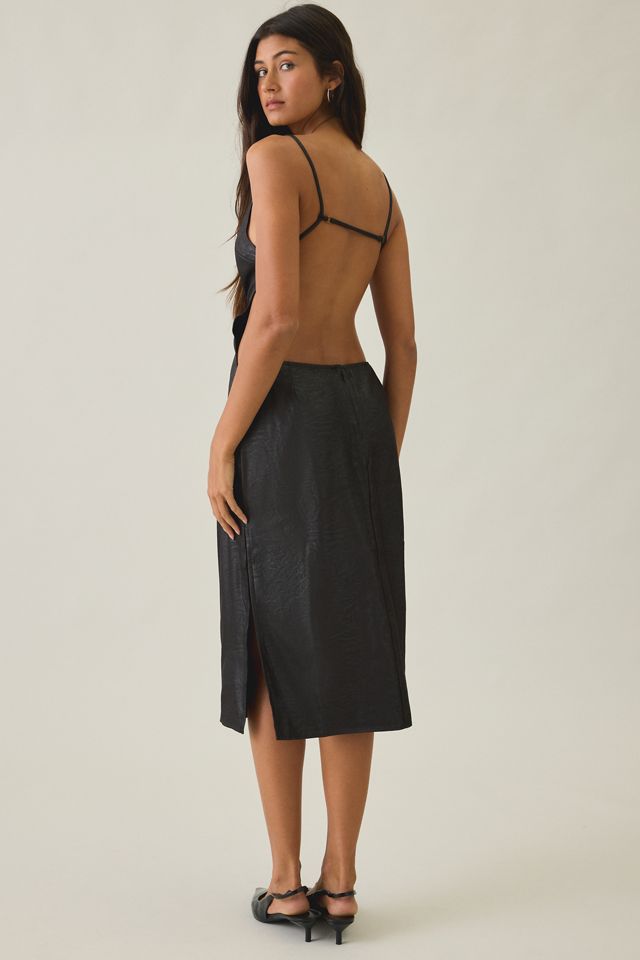 Lioness Alexa Coated Open-Back Midi Dress #4
