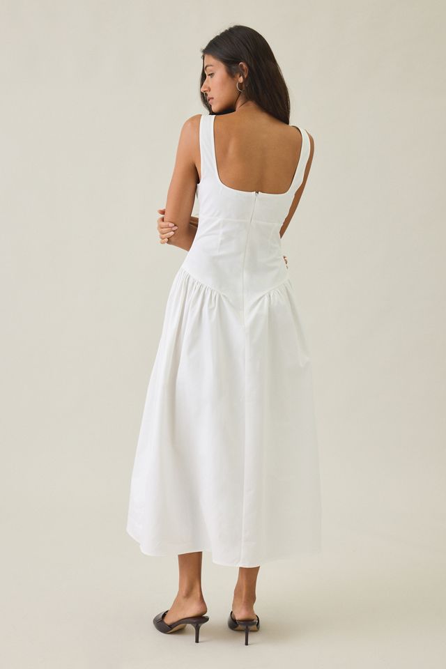 Lioness Luna Rose Drop Waist Cotton Maxi Dress #1
